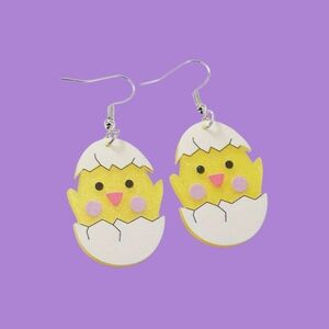 Cute Yellow Chick Earrings